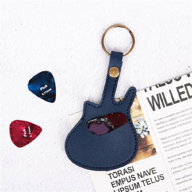 Multipurpose Guitar Pick Pouch Guitar Pick Holder Guitar Shape Pick Storage Bag Protective Pick Holder Case for Picks