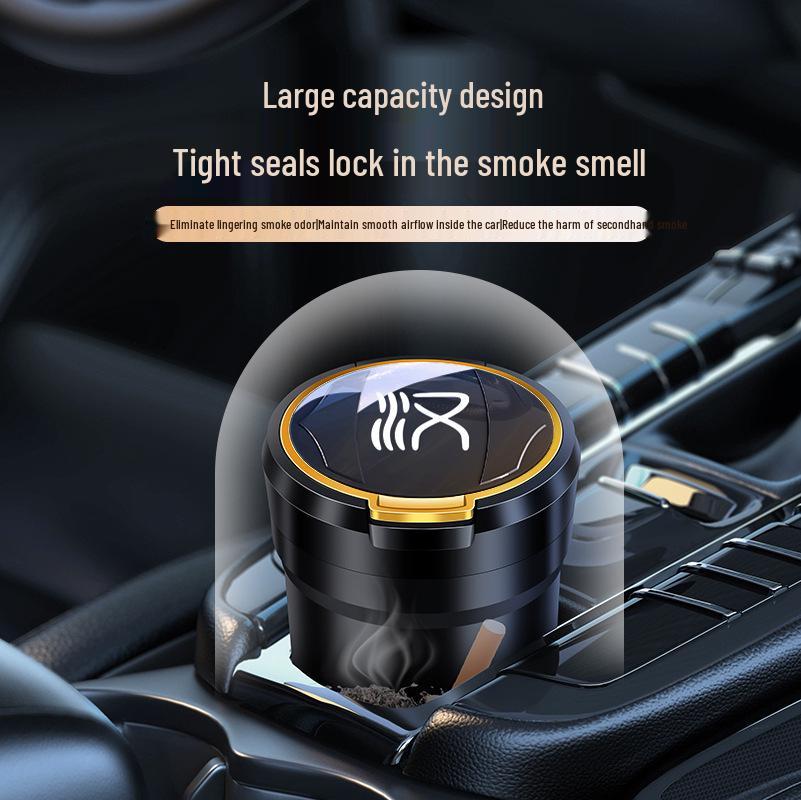 BYD Han Ceramic-Lined Car Ashtray for Interior Modification