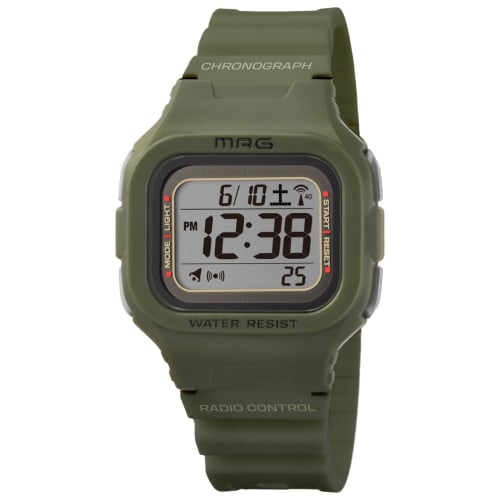 

MAG MW-550A GR Green Digital Watch with Solar Power, Dual Power, Water Resistant, and Urethane Strap, Small Size for Kids