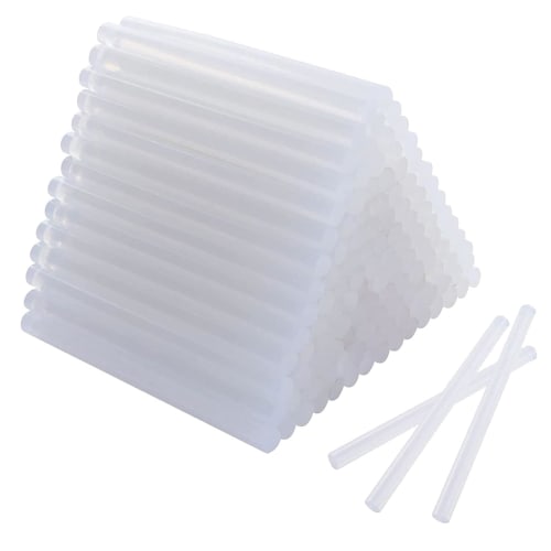TOUFEIYUAN Glue Gun Sticks, Transparent Hot Melt with Strong Adhesive, 7mm X 100mm, High-Temperature Bond Gun/Glue Gun/Pita Gun Replacement, Large Cap