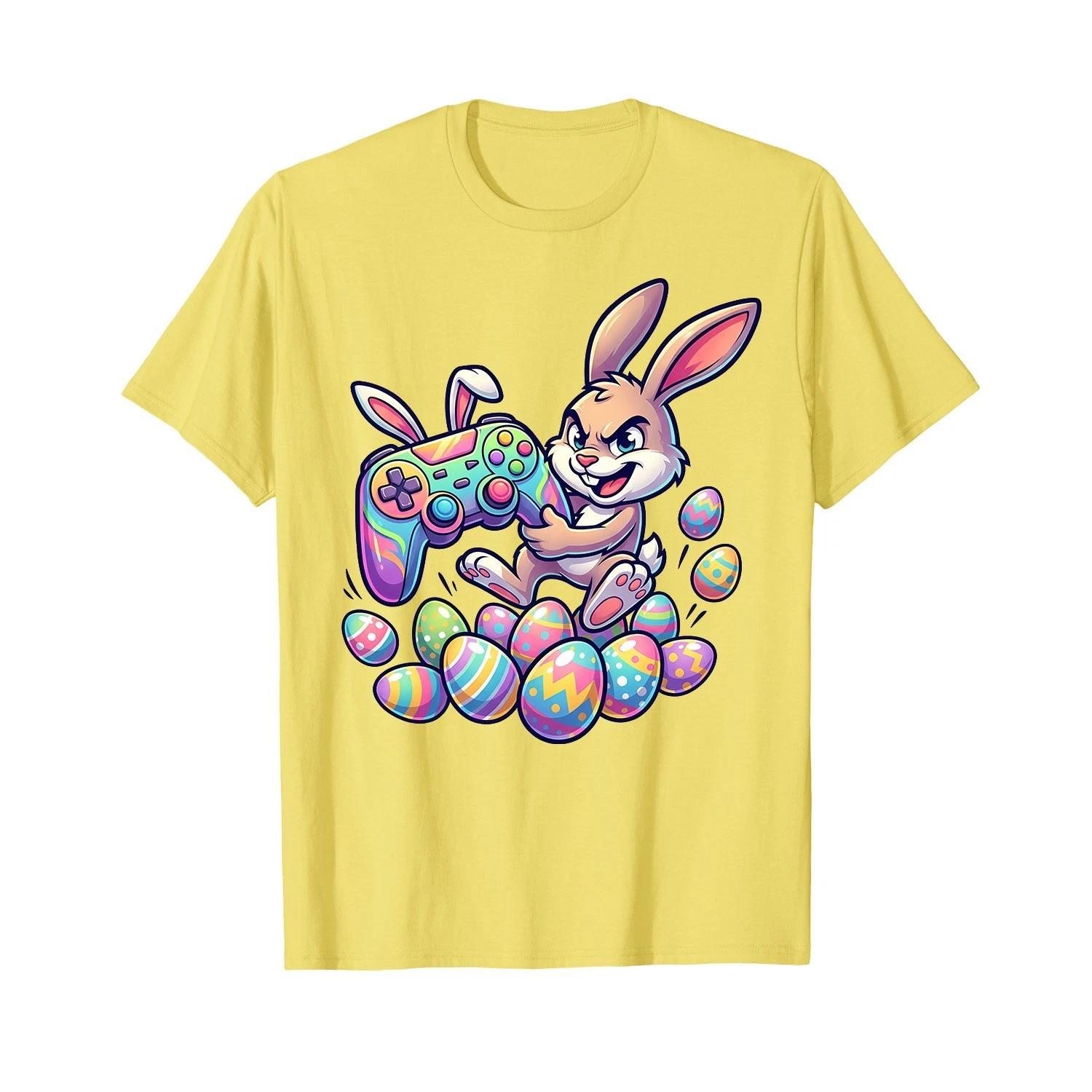 Easter Video Game Bunny Eggs Gaming Gamer Boys Men Teen Kids T-Shirt Small XL
