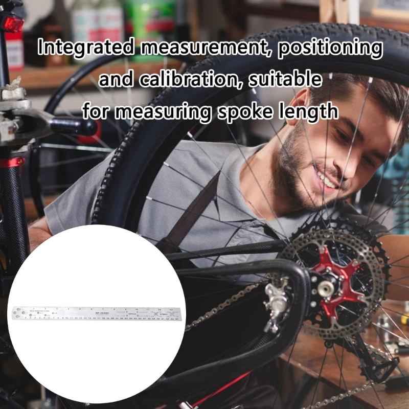 Professional 13 Inch Bike Wheel Truing Spoke Length Measurement Gauges Wheel Alignment Gauges Device for Bikes