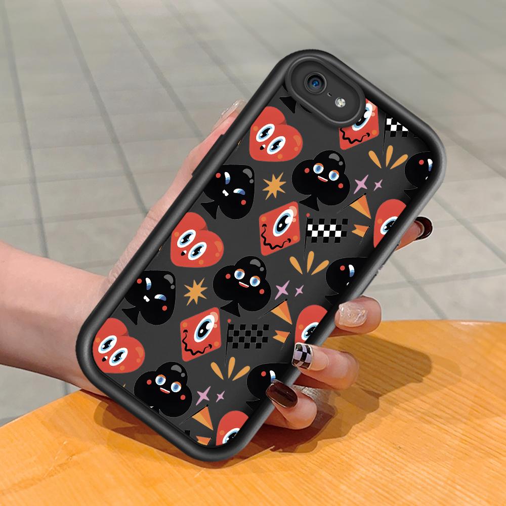 Mäkký silikónový štvorcový rebrík so vzorom tlače Kryt telefónu Plný kryt fotoaparátu Ochranné gumené puzdro odolné voči nárazom pre iPhone Infinix Tecno OnePlus