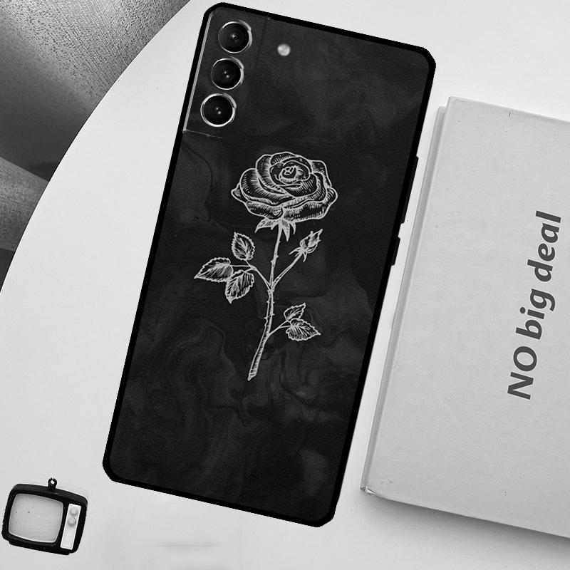Rose Flower Floral Phone Case For Samsung Galaxy S25 Ultra S20 S21 S22 S23 Plus S24 Ultra S9 S10 S25 FE Cover