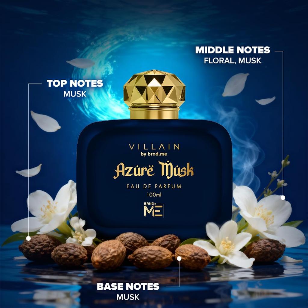 Azure Musk Luxusní parfém pro muže s dlouhotrvající Eau De Perfume 100 ml