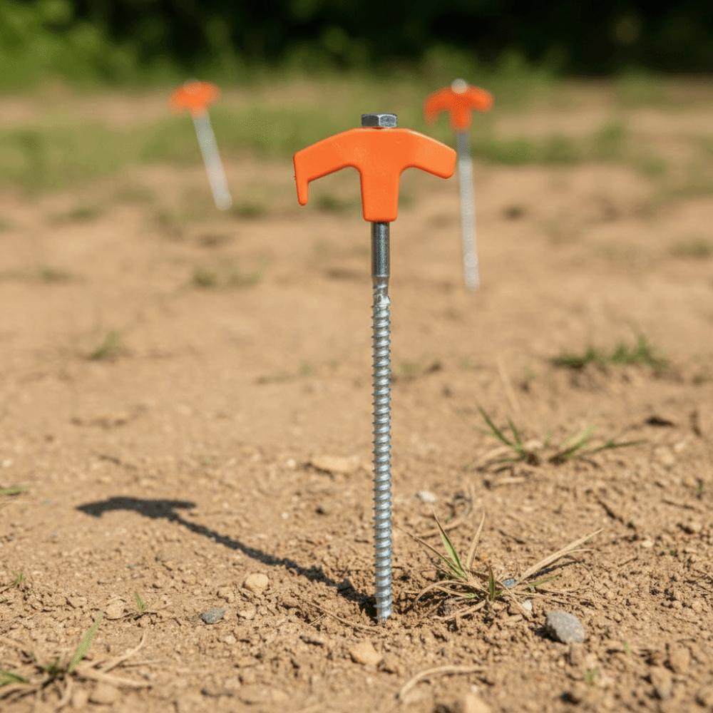 10pcs Metal Camping Stakes Heavy Duty Ground Anchor Peg High Hardness Tent Stakes  Camping