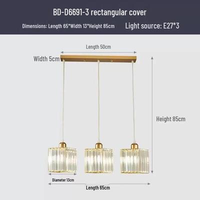 Simple Luxury Square Crystal Chandelier