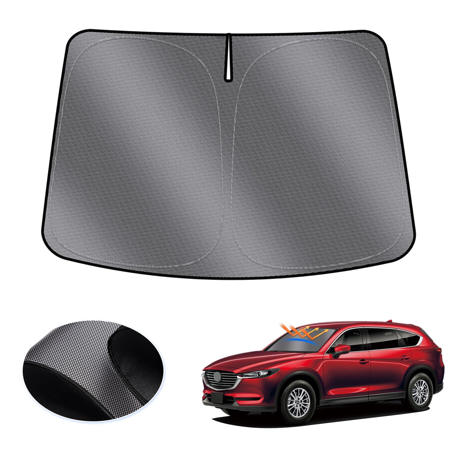 

LIMSTYLE Mazda Серия KG Лобовое стекло CX 8 KG Солнцезащитный козырек УФ Автомобильный в горошек Сумка для хранения Легкий Прямо от производителя CX-8 Солнцезащитный козырек, Мульти-солнцезащитный козырек