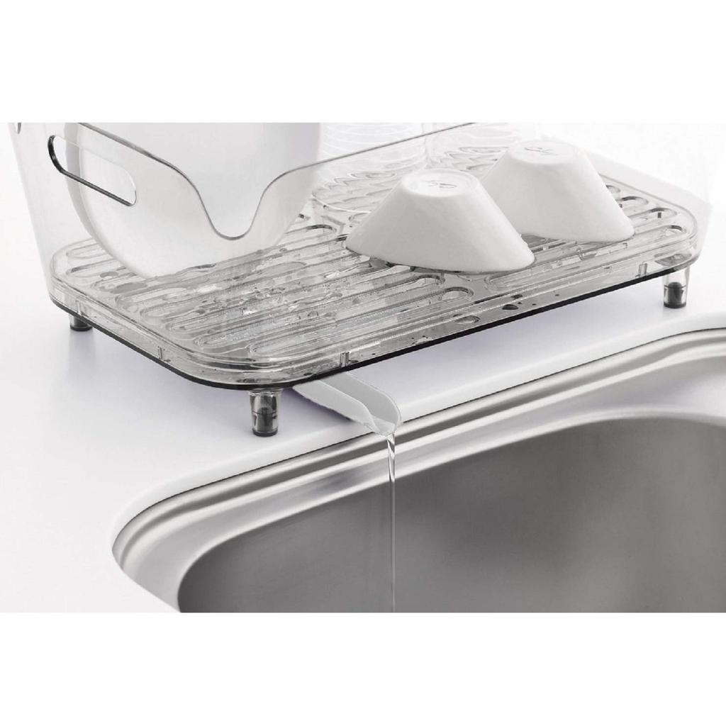 PEARL METAL Dish Drainer Basket (Clear), 38cm Wide x 24cm Deep x 15cm High, ACLEAR HB-3800