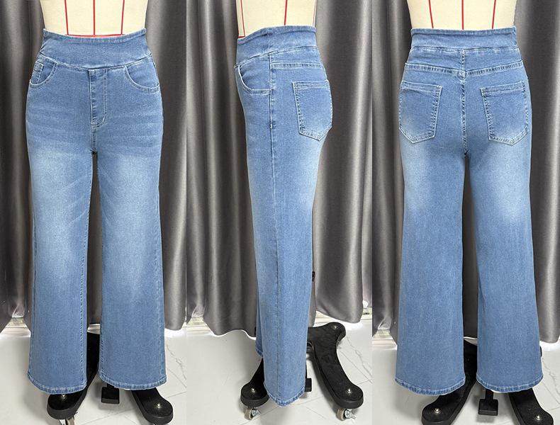 

2025 Women s American Multi-color Washed Long Straight Leg Denim Pants - New Slimming Style in Stock Small
