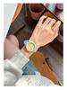 High-End Cream Canvas Strap Quartz Watch - Korean Style Fashion for Girls