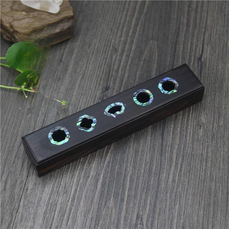 

Wooden Shell Incense Stick Box Tube Cloth Bag Set/Sandalwood Tearoom Meditation Air Purification Products Religious Supplies