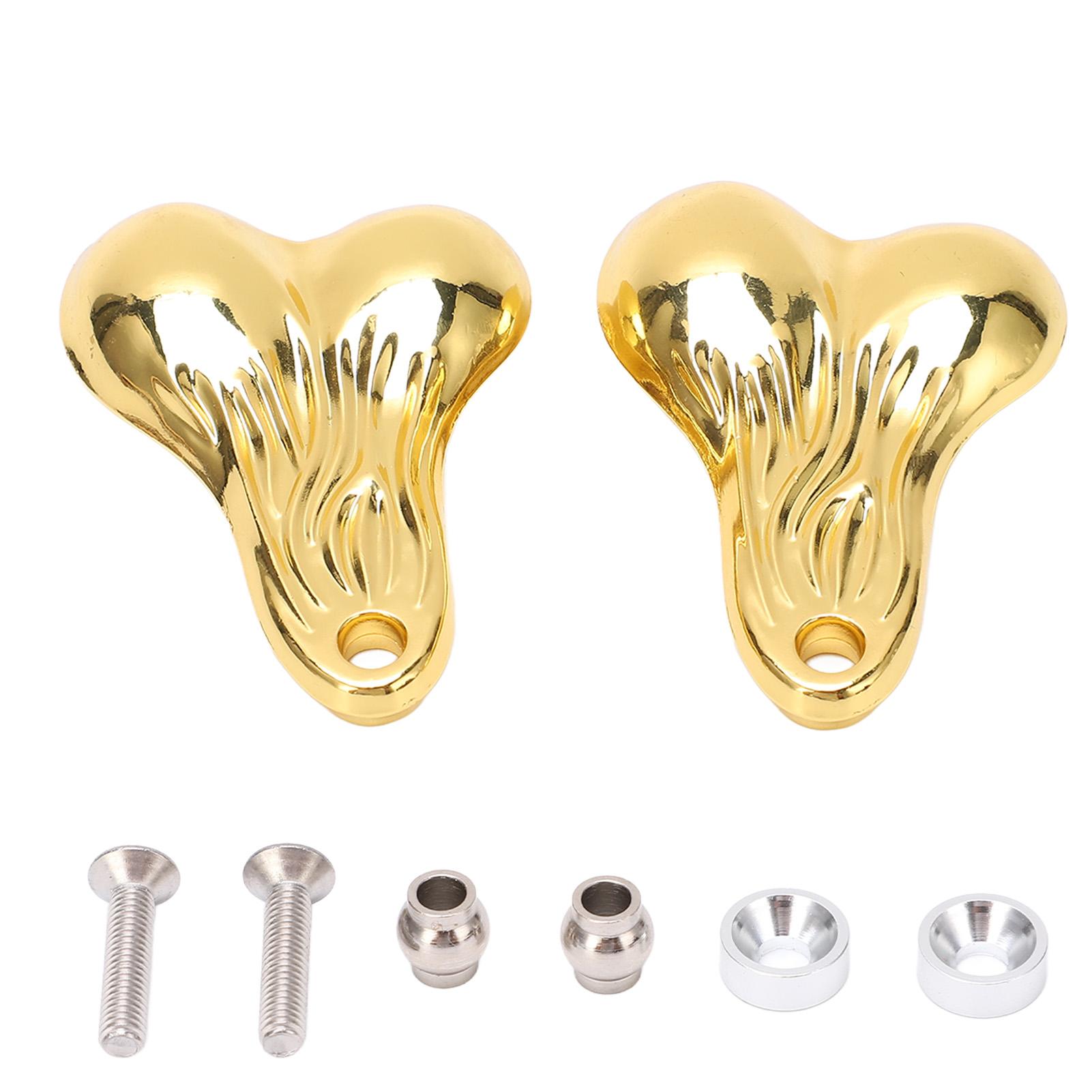 

2 шт. Бамперні кульки з цинкового сплаву Bull Nuts RC Vising Truck Balls Гайки для 1/10 універсальних автомобілів RC Gold