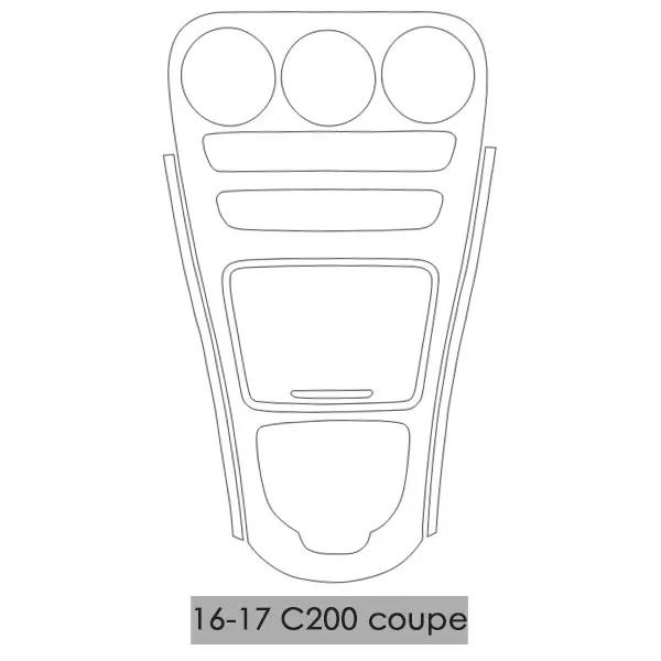 Car Styling Interior Accessories For Mercedes Benz C180 200 GLC260 High Quality TPU Car Transparent Protective Film Stickers