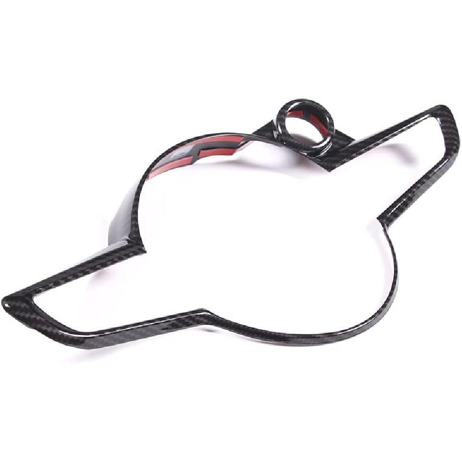 TOYCIDFG Car Steering Wheel Frame Trim Cover Compatible with Alfa Romeo Giulia/Stelvio Interior Accessories ABS Inner Decoration (Carbon Fiber