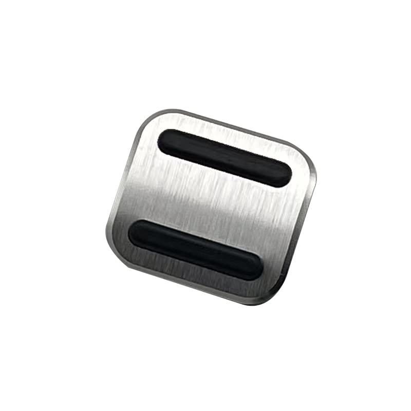 

TADOKAPATU T-JTY1 Parking Foot Brake Pedal Cover, Anti-Slip, Rubber, Aluminum Alloy Material, 1 Piece Fits Honda, Mazda, Suzuki, Silver серебряный