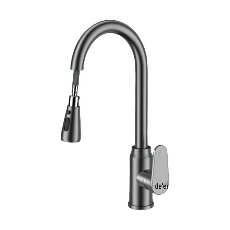 De er Kitchen Pull-Out Hot & Cold Faucet