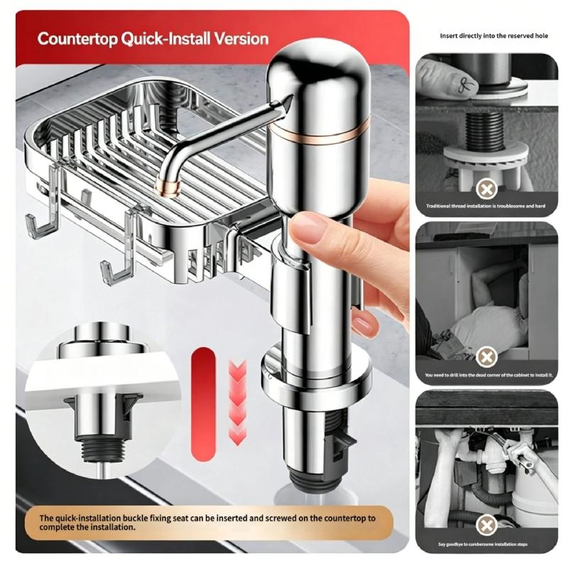 Instants Mount Liquid Soap Dispenser Kitchen Sink Soap Dispenser Quickly Connect For Modern Kitchens And Baths