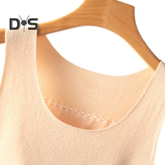 Dámská termo vesta bezešvé plyšové tílko s vyhřívanou nášivkou na břiše a zádech podzim zima sametové tílko bez rukávů do ložnice domů