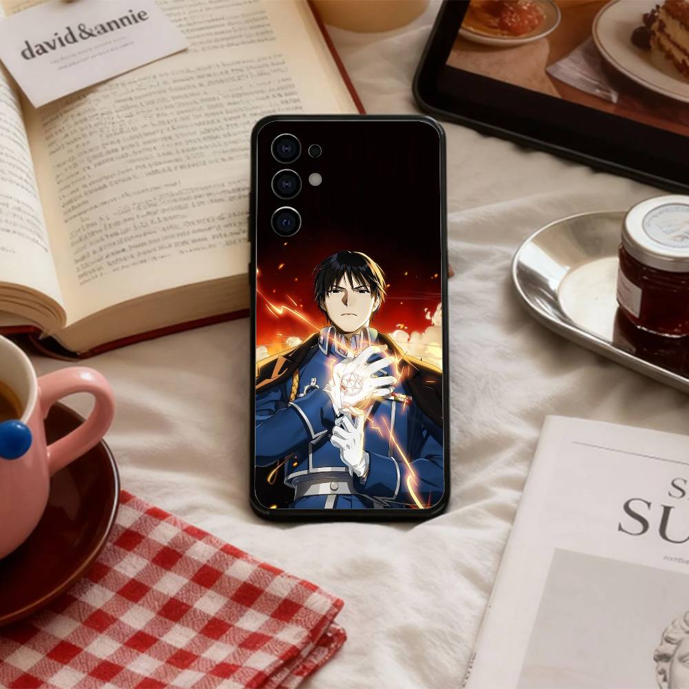 F-Fullmetal Alchemist Brotherhood   Phone Case For Samsung S 25,24,23,22,30,21,10,9,Ultra,Plus,Lite,FE,4,5 G Soft Black Case
