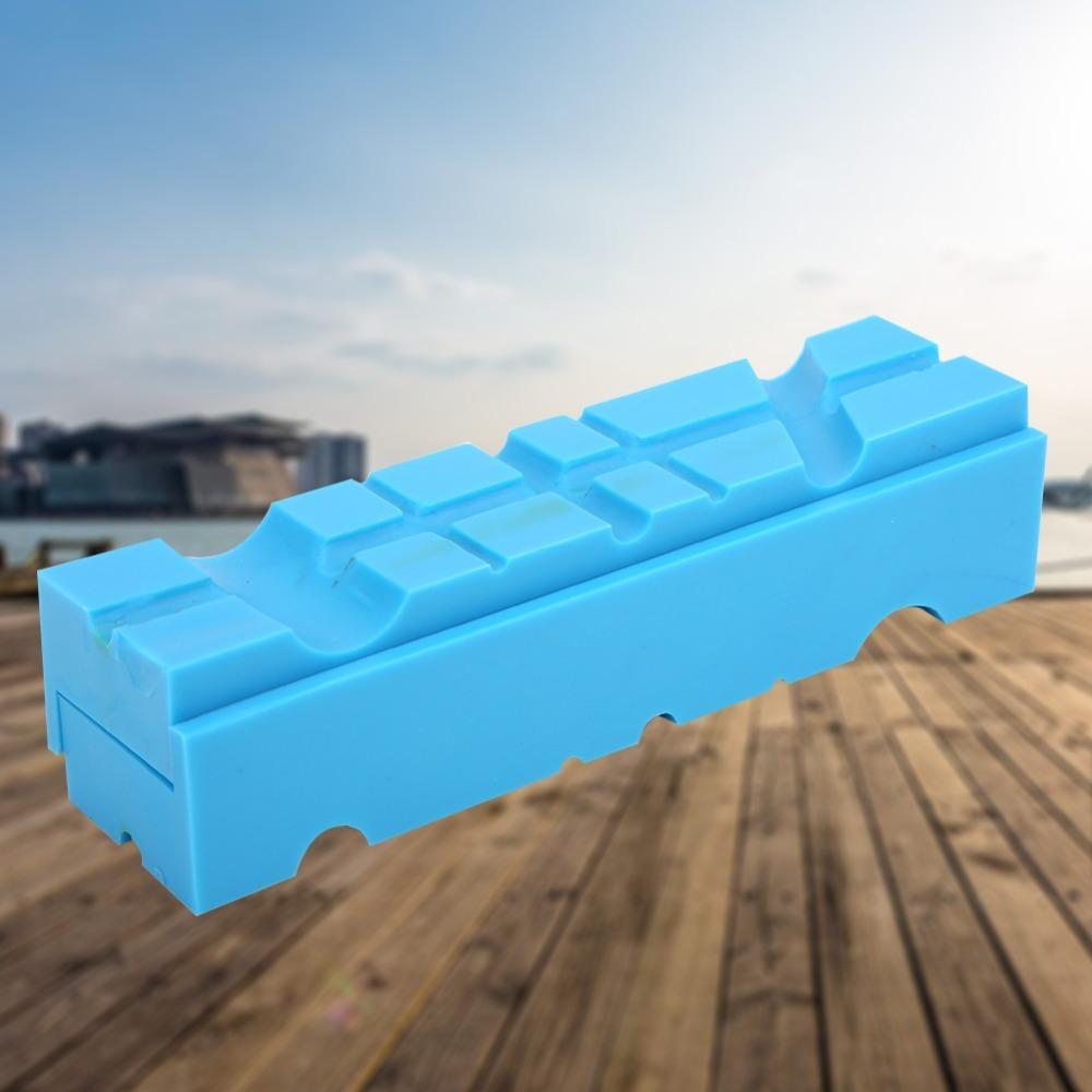 2pcs Multiple Angle Grooves Magnetic Vise Jaw Pads Magnetic Vise Jaw Pads Covers Jewelry Making