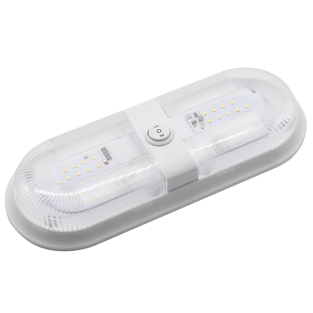 10-24V 48 LED Dome Roof Ceiling Lamp 4000-4500K with Switch RV Roof Ceiling Lamp Camper Reading Light for Camper Yacht Motorhome