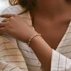 Evil Eye Red Drip Oil Design Niche Light Luxury 18k Gold Plated Copper Zircon Inlaid Women Bracelet
