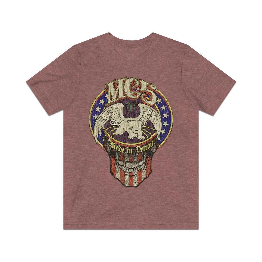 Motor City Five Skull 1963 Vintage Men s T shirt S