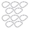 10 Pcs 304 Stainless Steel D Ring Heavy Duty Smooth Welding Welded D Ring Solid Metal Solid Metal Rings