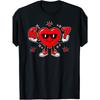 European Sizes 67 Valentine Day Heart Dance Moves Kids T Shirt Unisex Casual Style Crew Neck Slight Stretch Fabric Boys Clothing