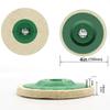 5 Pcs Wool Polishing Wheel Disc for Angle Grinder 4 Inch Polishing Buffer Pad 100mm for Car Metal Marble Glass Ceramics