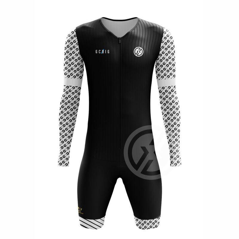 Tuta da Triathlon Uomo Pezzo Unico Abbigliamento Ciclismo Corsa Bici da Strada Transizione Nuoto