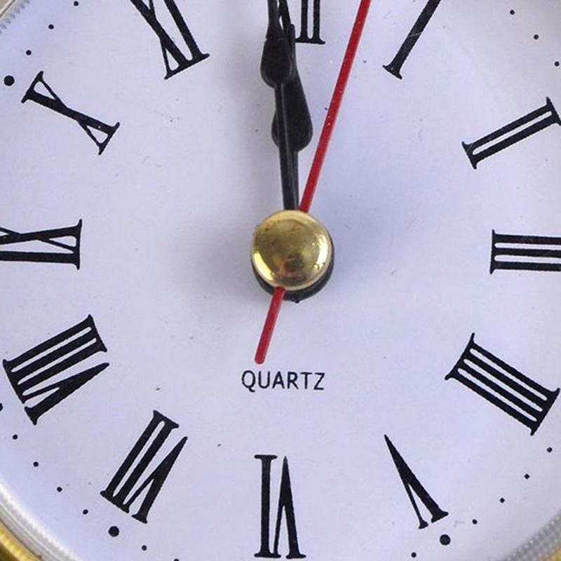 65mm Classic Iron Clock Crafts Quartz Movement Round Clocks Head Insert Roman Number Furniture Decorations Accessories