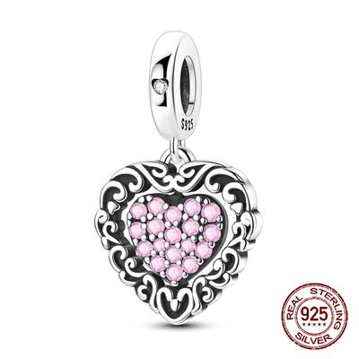 Rotating Love Retro Charms Copper Valentine'S Day Dangle Pendant Fit Bangle Bracelet Necklace Diy Jewelry