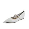 Women's Winter Fashion White Shoes with Hidden Heel for a Slimmer Look
