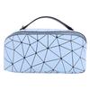 PU Cosmetic Bag Multifunctional Rhombic Lattice Large Capacity for Female Travel