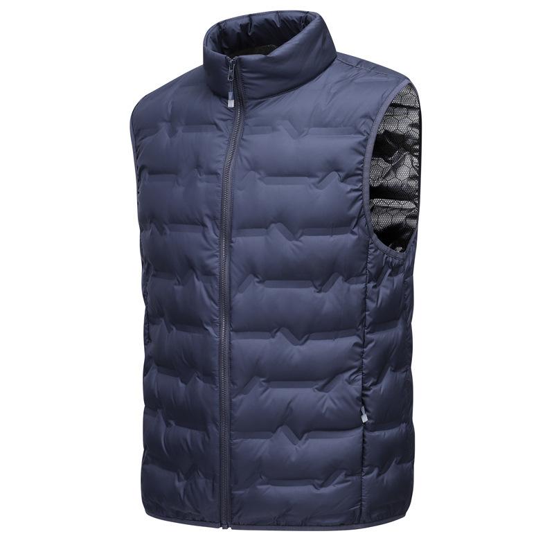Down Coat Men's Graphite Vest Lightweight Down Coat Men's Coat Solid Color Top