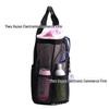 Women's Summer Mesh One-Shoulder Beach Tote Bag - Large Capacity and Breathable Toiletry Organizer.