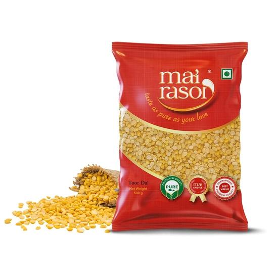 MAI RASOI Toor/Tur/Arhar Dal Ungeschliffen 500g Beutel