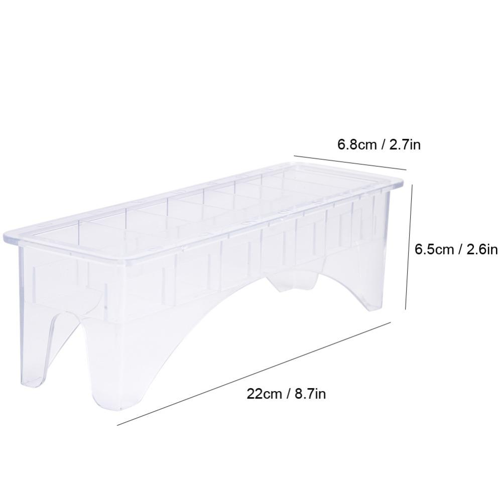 10 Slots Clipper Guard Holder Plastic Case Limit Comb Organizer Caliper Organizer For Salon