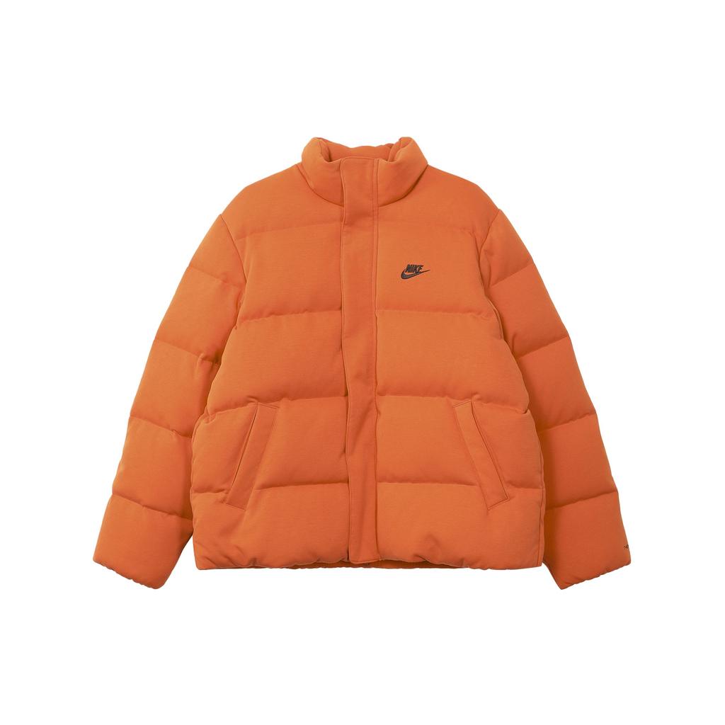 Nike Logo Full-Zip Stand Collar Long Sleeve Jacket Men Jackets Orange FB7855-893