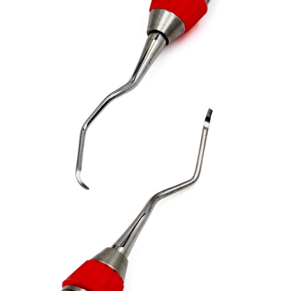 Mini 440C Material Hohe Qualität Dental Gracey Küretten Parodontaler Scaler Edelstahl Parodontale Knochenküretten Perio Dentales Instrument