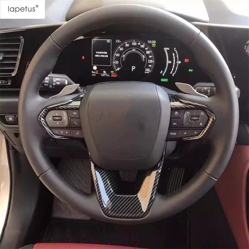 For Lexus LBX 2024 2025 2026 Car Steering Wheel Decoration Cover Trim ABS Carbon Fiber Interior Accessories Interior Refit Kit