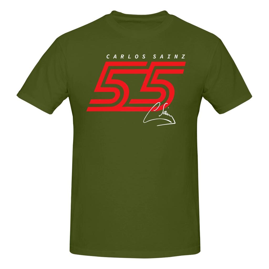 Anniversaire Drôle Unisexe Unisexe Carlos Sainz 55 Unisexe T-shirt Imprimé Unisexe T-shirt Shirt Musculation