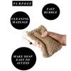 Natural Sisal Soap Saver Pouch Reusable Breathable Drying Soap Pouches for Skin Exfoliating Foaming Bathroom Accessories