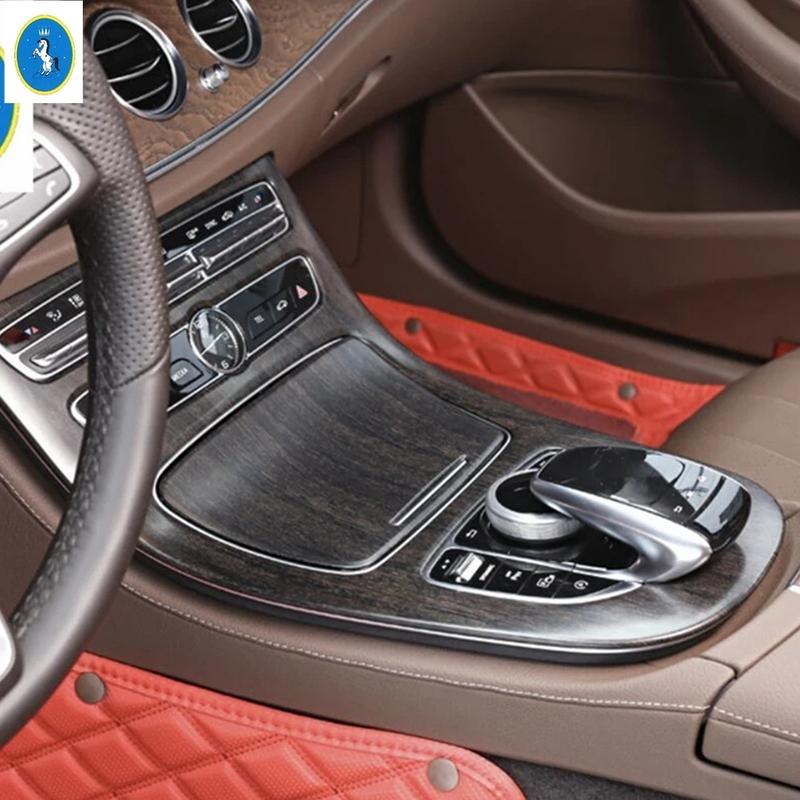 ABS Auto Middenconsole Versnellingspook Knop Paneel Decoratie Cover Trim Voor Mercedes Benz E-KLASSE W213 2016 - Interieur Accessoires
