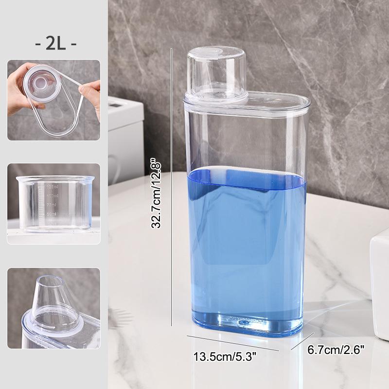 Airtight Laundry Detergent Powder Storage Box Container With Lids Grain Storage Jar Bleach Storage Container With Labels Airtig