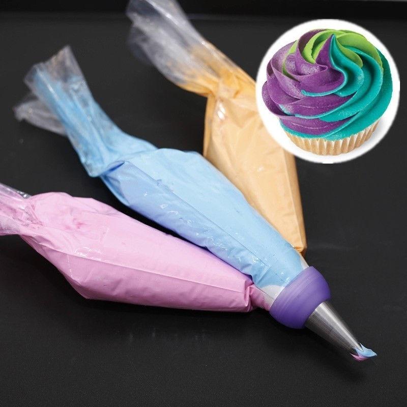 Icing Pipe Bag Nozzle Converter Tri-color Cream Cake Decorating Cake Fudge Cookie Tool
