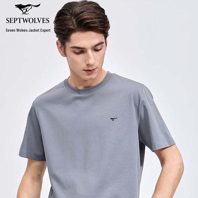 Men's Embroidered Round Neck T-Shirt