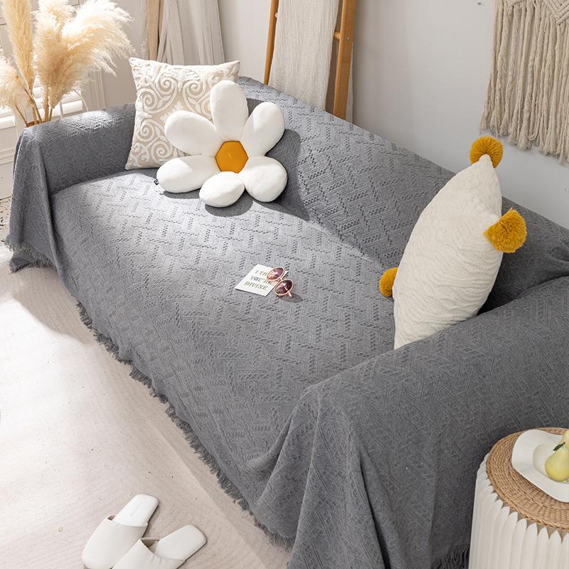 

Хлопковое льняное полотенце для дивана, одеяло, однотонное нескользящее полотенце для дивана, мебель для гостиной, декор, гобелен, полотенце для дивана с защитой от царапин от кошек 180x260